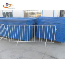 Powder Coated Black Steel Highway Guardrail Crowd Control Barrier